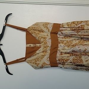Gold Anthropologie Dress